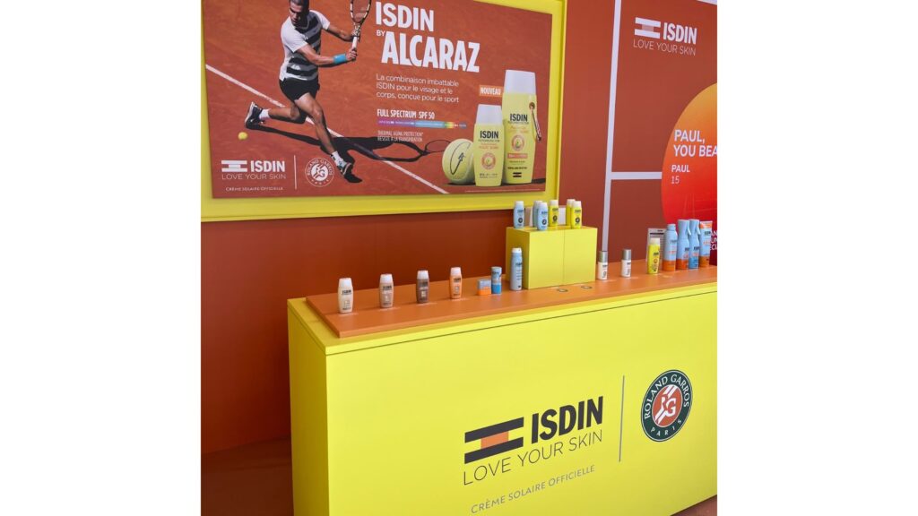 ISDIN é a marca oficial de fotoproteção de Roland-Garros