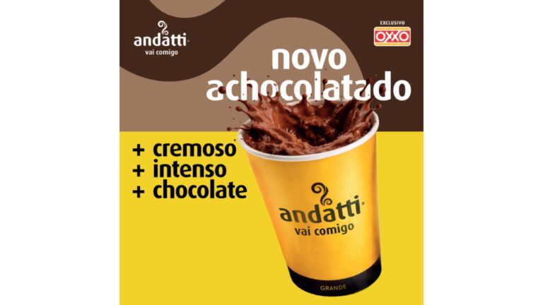 OXXO lança novo achocolatado andatti e aposta em receita mais cremosa e saborosa
