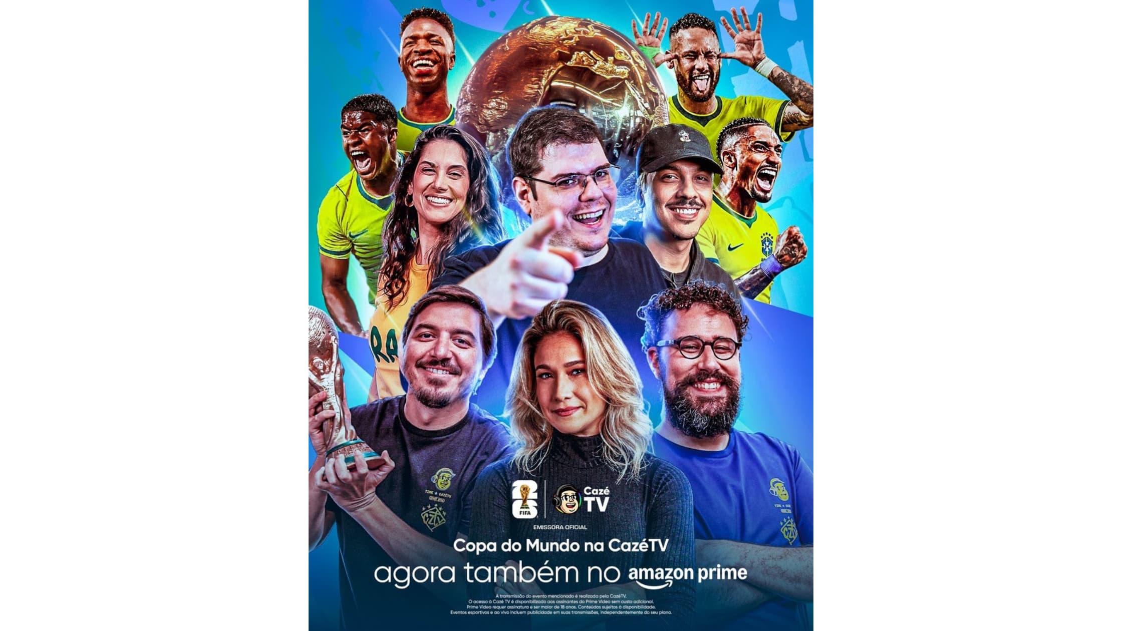 Prime Video exibirá transmissões da CazéTV da Copa do Mundo FIFA 2026