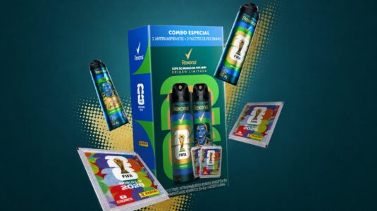 Rexona lança combo especial com latas da edição limitada da Copa do Mundo da FIFA 2026