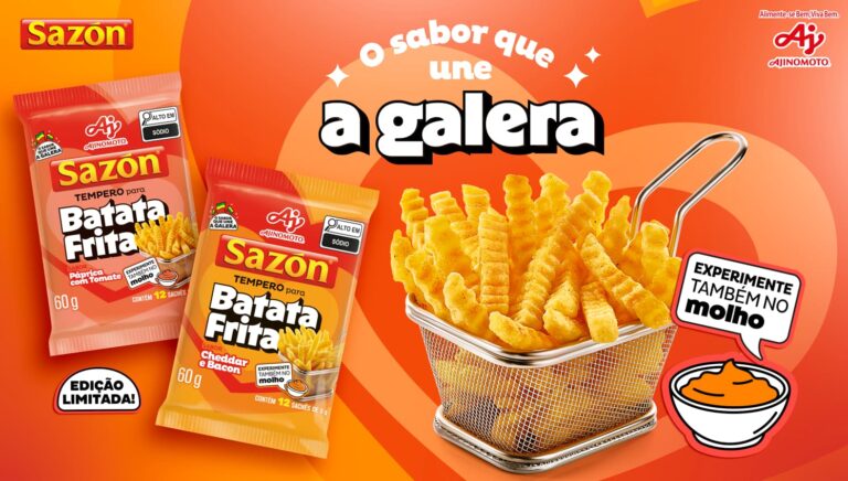 SAZÓN® lança Tempero para Batata Frita com ação especial na Avenida Paulista