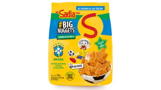 Sadia homenageia o Penta com Big Nuggets em formato de estrela de edição limitada