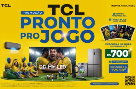 TCL aposta em experiência completa em casa para torcer pelo futebol brasileiro e cria campanha com milhares de prêmios