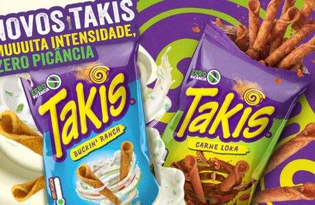 Takis amplia o portfólio com dois sabores zero picância e aposta em lançamento com DNA 100% brasileiro