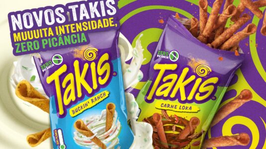 Takis amplia o portfólio com dois sabores zero picância e aposta em lançamento com DNA 100% brasileiro