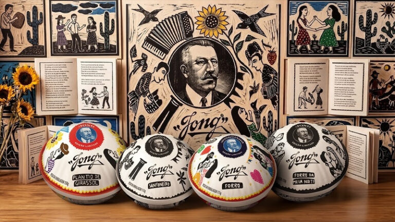 Xilogravuras de J. Borges estampam latas de queijo do reino no Nordeste