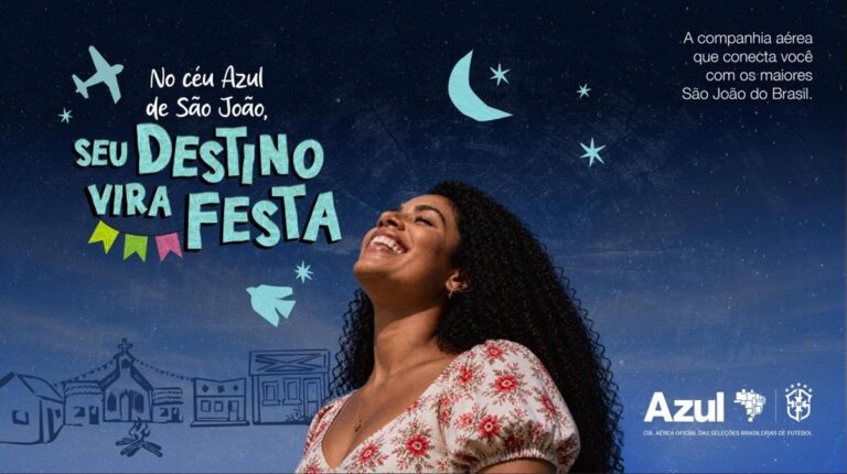 Azul lança campanha de São João com patrocínio a Caruaru e Campina Grande