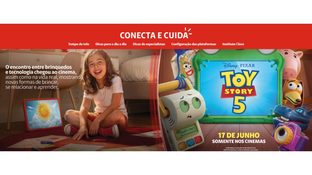 Claro lança ecossistema de educação, mídia e entretenimento inspirado em Toy Story 5