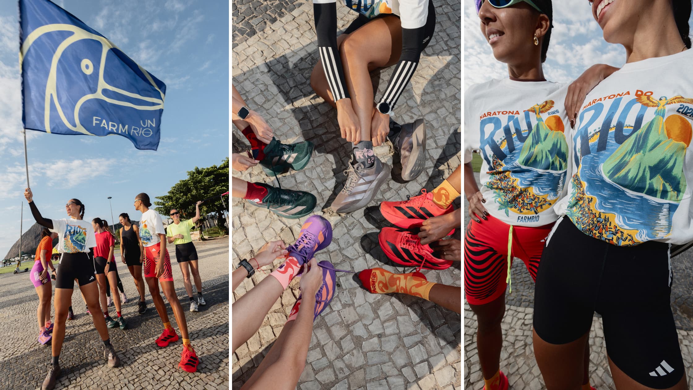FARM Rio transforma a Maratona do Rio em uma celebração do lifestyle carioca com cortejo, música e banana inflável gigante
