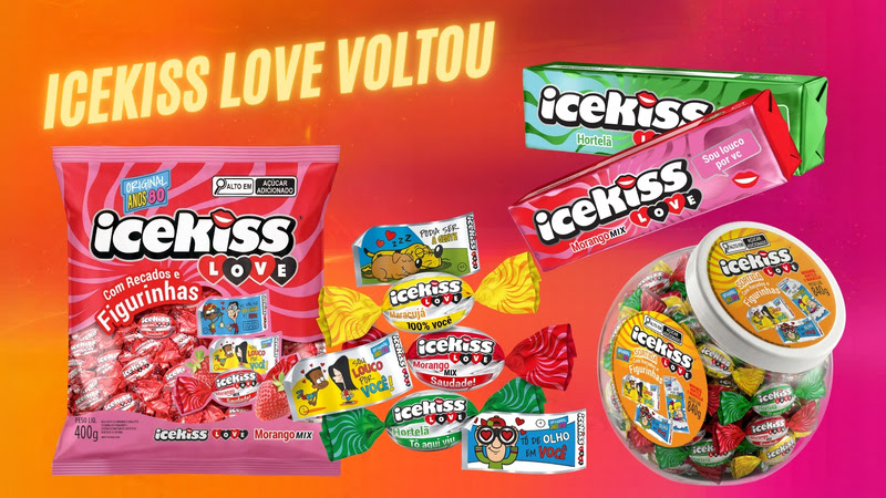 Icekiss aposta na nostalgia com a volta dos recadinhos nas balas
