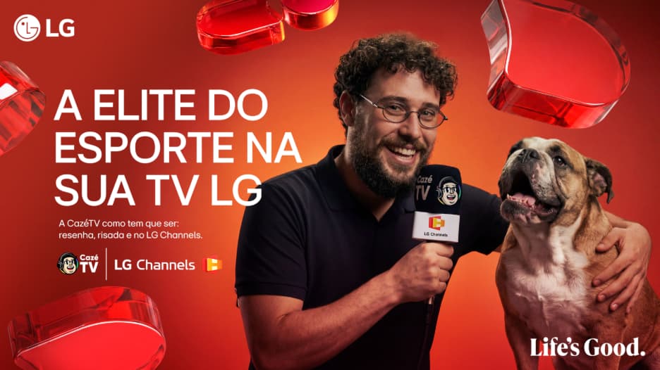 LG Channels anuncia a chegada da CazéTV ao seu portfólio de canais