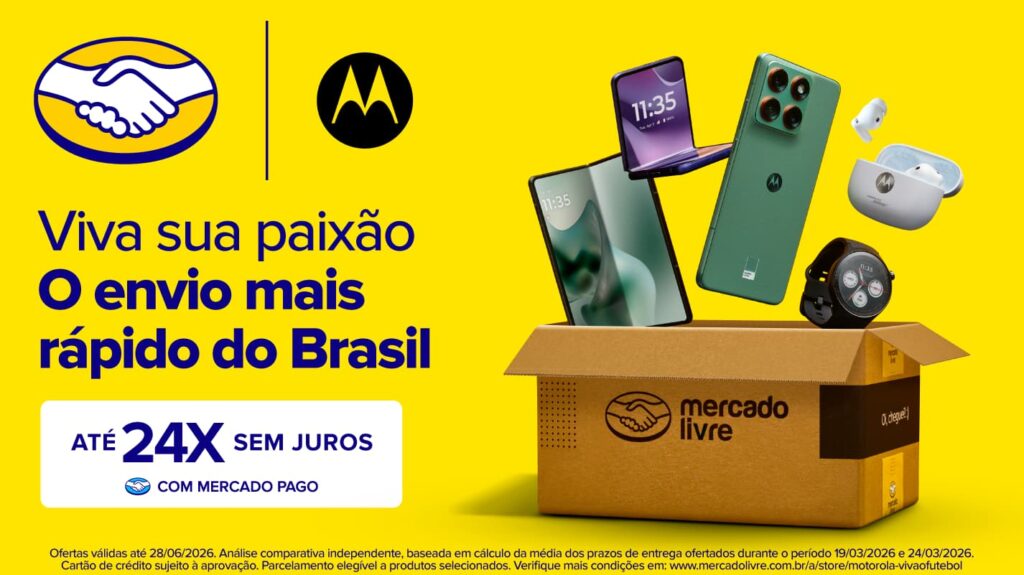 Mercado Ads e Motorola lançam campanha co-branded para celebrar a paixão pelo esporte e pela tecnologia