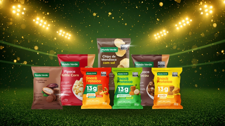 Mundo Verde aposta em linha de snacks para acompanhar os jogos da Copa do Mundo