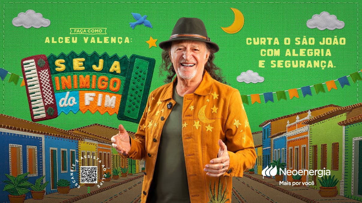 Neoenergia reforça segurança no São João com Alceu Valença em campanha